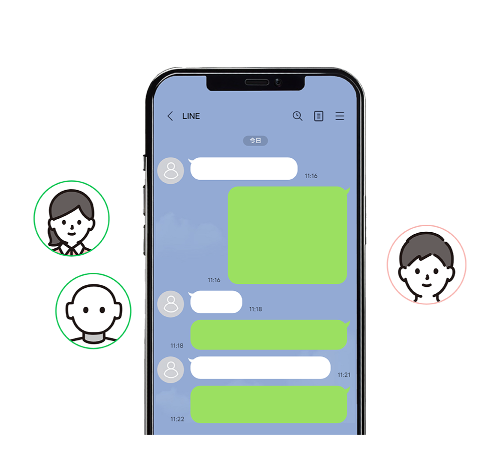 いつもの公式LINEを繋ぐだけ
